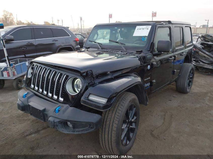2023 Jeep Wrangler 4Xe Sahara 4X4 VIN: 1C4JJXP60PW69619 Lot: 41078778