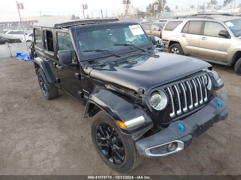 2023 Jeep Wrangler 4Xe Sahara 4X4 VIN: 1C4JJXP60PW69619 Lot: 41078778