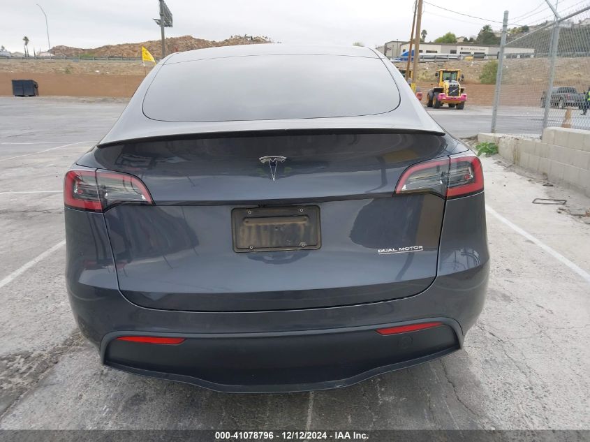 2022 Tesla Model Y Performance Dual Motor All-Wheel Drive VIN: 7SAYGDEF4NF406586 Lot: 41078796