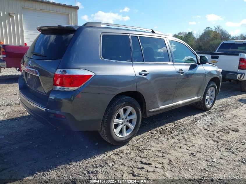 VIN 5TDZK3EH4DS133137 2013 Toyota Highlander, Base V6 no.4