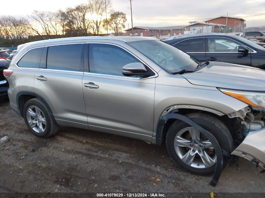 2015 TOYOTA HIGHLANDER LIMITED V6 - 5TDYKRFH1FS038860