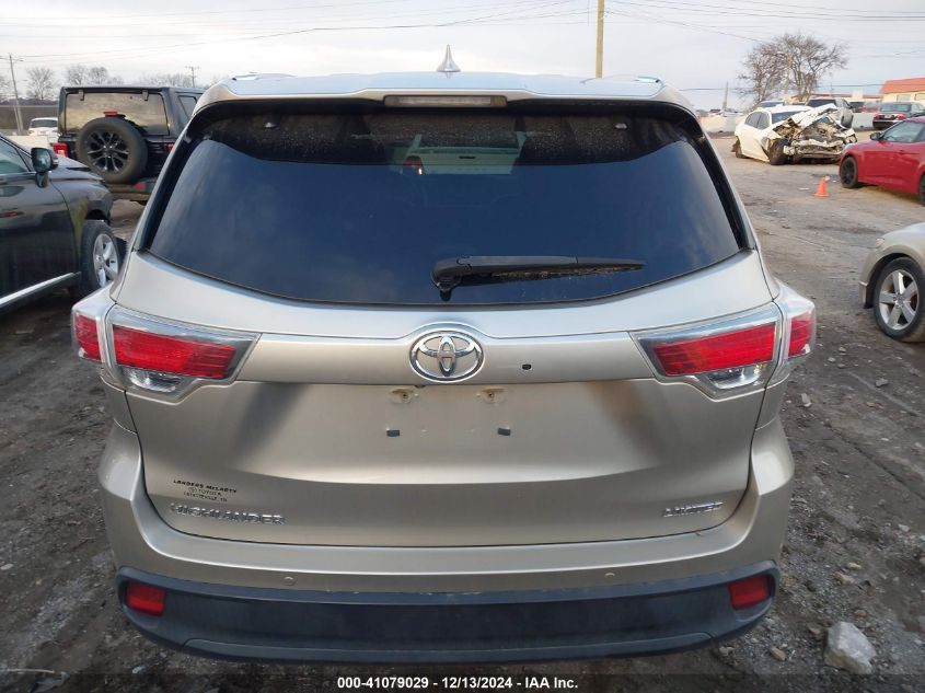 2015 TOYOTA HIGHLANDER LIMITED V6 - 5TDYKRFH1FS038860