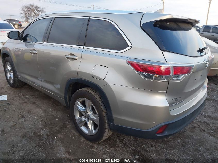 VIN 5TDYKRFH1FS038860 2015 Toyota Highlander, Limit... no.3