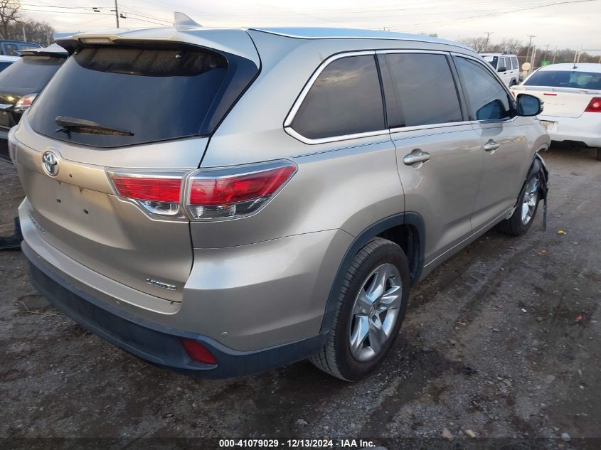 2015 TOYOTA HIGHLANDER LIMITED V6 - 5TDYKRFH1FS038860