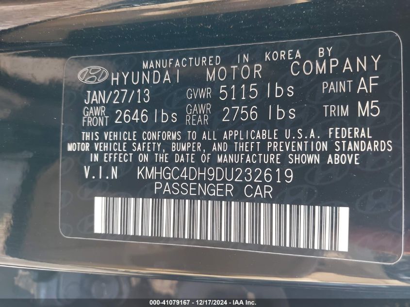 2013 HYUNDAI GENESIS 5.0 R-SPEC - KMHGC4DH9DU232619