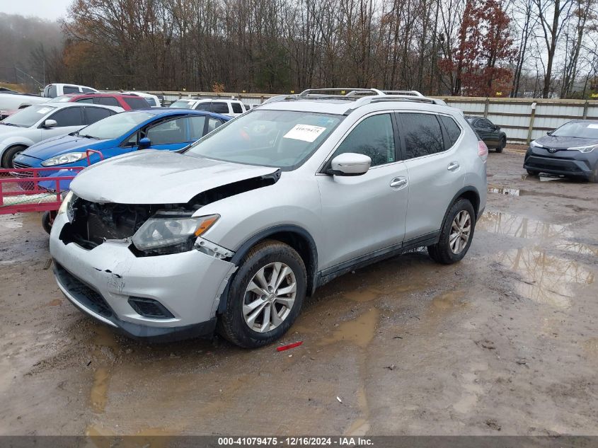 VIN 5N1AT2MV6FC770770 2015 Nissan Rogue, SV no.2