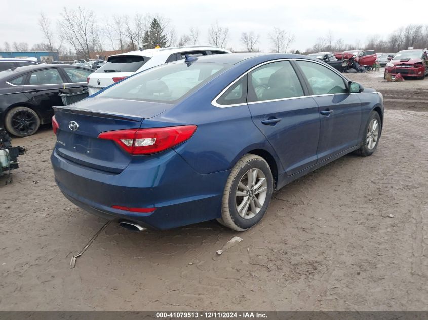 VIN 5NPE24AF8GH364268 2016 Hyundai Sonata, SE no.4