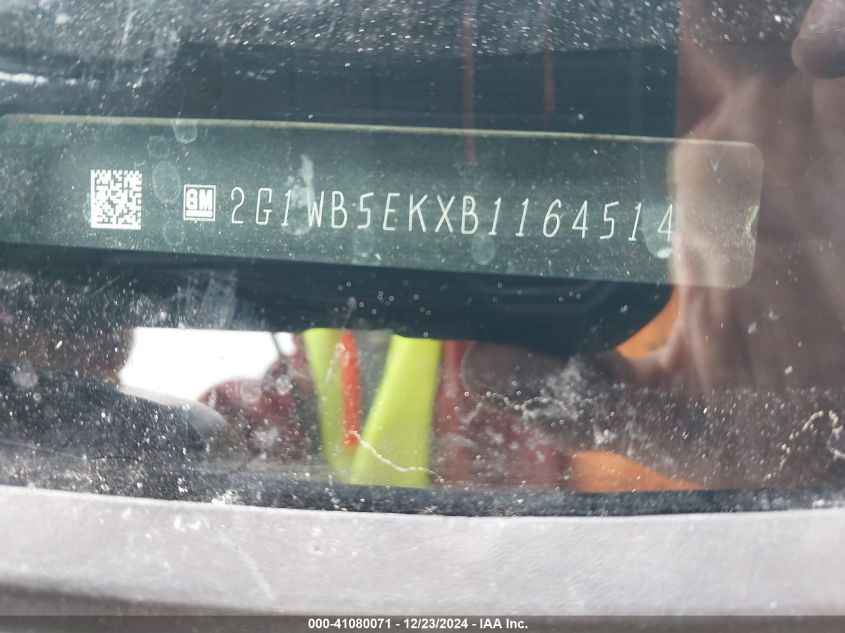 2011 Chevrolet Impala VIN: 2G1WB5EKB11645 Lot: 41080071