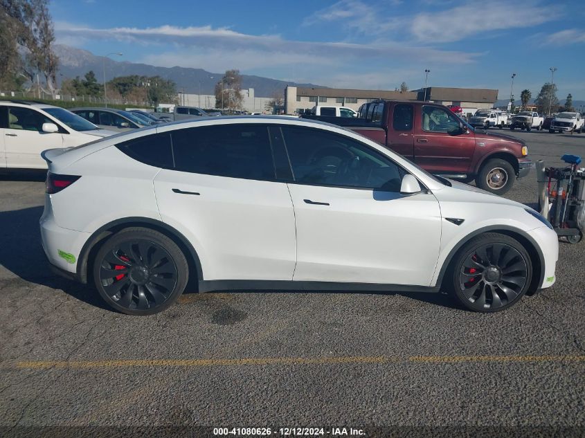 2022 Tesla Model Y Performance Dual Motor All-Wheel Drive VIN: 7SAYGDEF0NF531567 Lot: 41080626