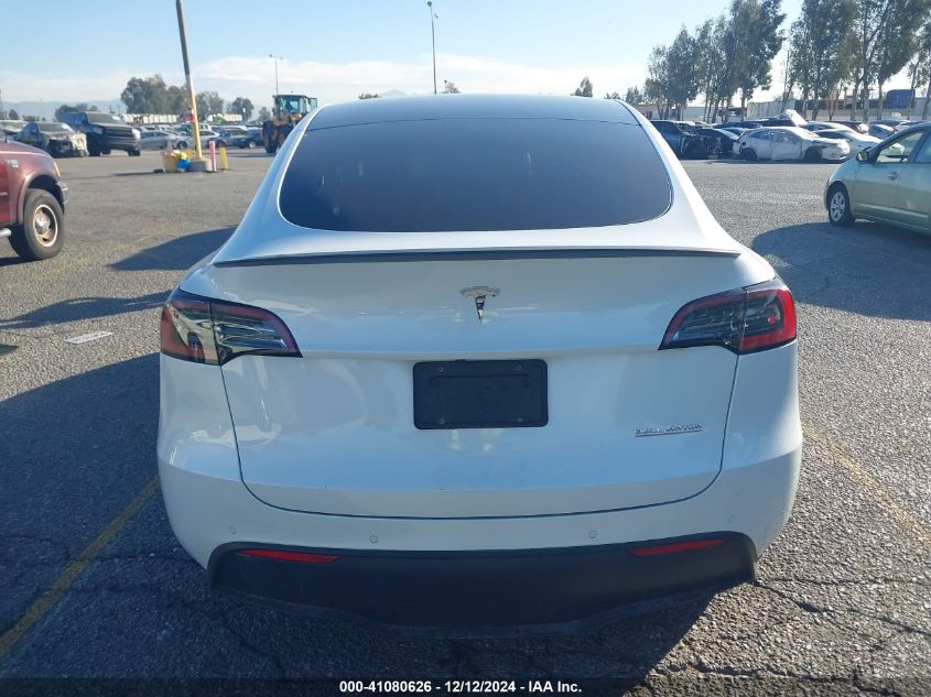 2022 Tesla Model Y Performance Dual Motor All-Wheel Drive VIN: 7SAYGDEF0NF531567 Lot: 41080626