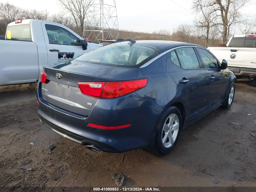 VIN KNAGM4A7XF5606131 2015 KIA Optima, LX no.4