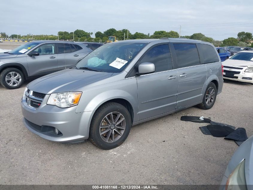 VIN 2C4RDGCG3HR825707 2017 Dodge Grand Caravan, Sxt no.2