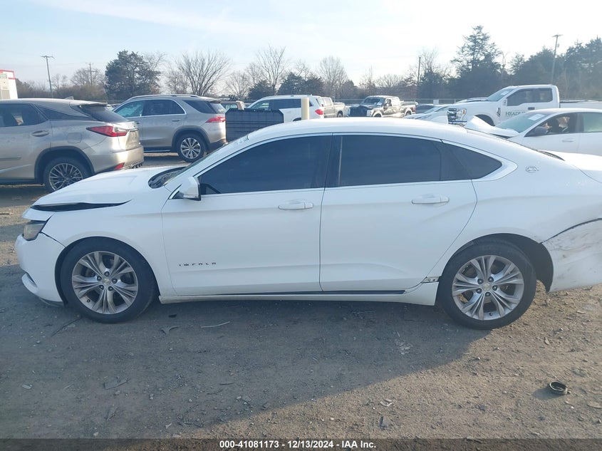 2014 CHEVROLET IMPALA VIN: 2G1125S39E9196951