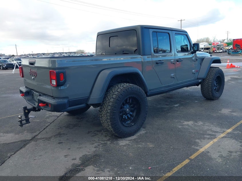 Vin: 1c6jjtbg4pl501499, lot: 41571302, jeep gladiator rubicon 4x4 20234