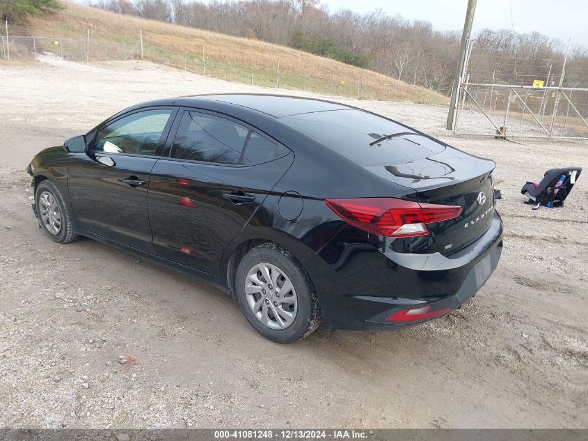 VIN KMHD74LF0LU928940 2020 Hyundai Elantra, SE no.3