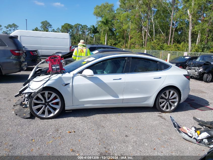 2018 Tesla Model 3 Long Range/Performance VIN: 5YJ3E1EB4JF081781 Lot: 41081309