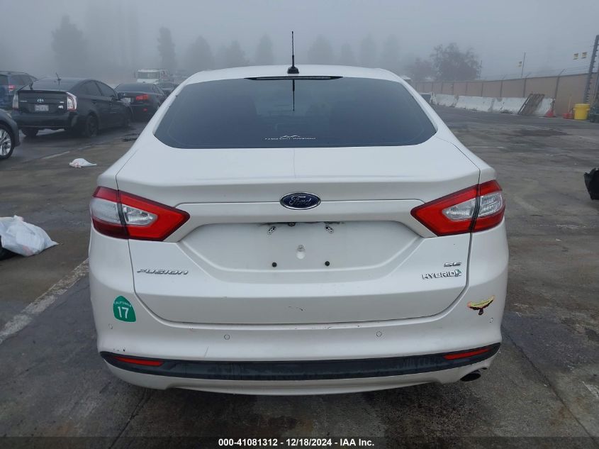 VIN 3FA6P0LU3GR173175 2016 Ford Fusion, Hybrid SE no.16