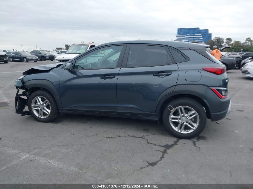 2022 Hyundai Kona Se VIN: KM8K22AB1NU878384 Lot: 41081376