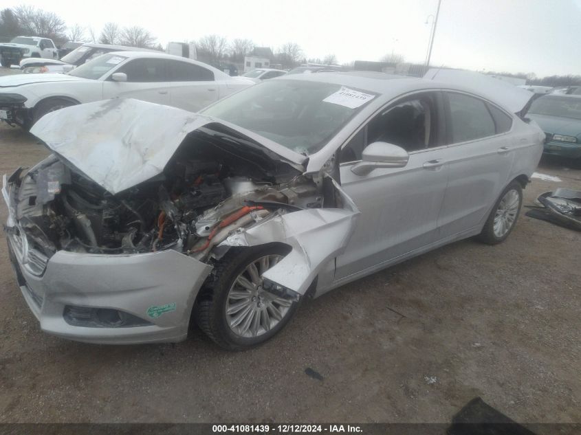 VIN 3FA6P0PU2ER111645 2014 FORD FUSION ENERGI no.2