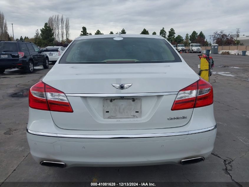 2013 Hyundai Genesis 3.8 VIN: KMHGC4DD9DU237154 Lot: 41081628