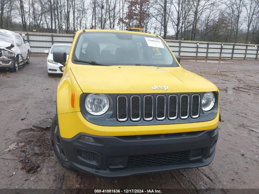 VIN ZACCJBAT9GPC87115 2016 Jeep Renegade, Sport no.12