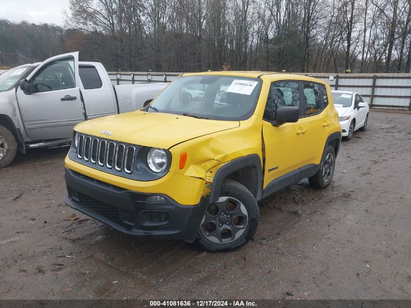 VIN ZACCJBAT9GPC87115 2016 Jeep Renegade, Sport no.2