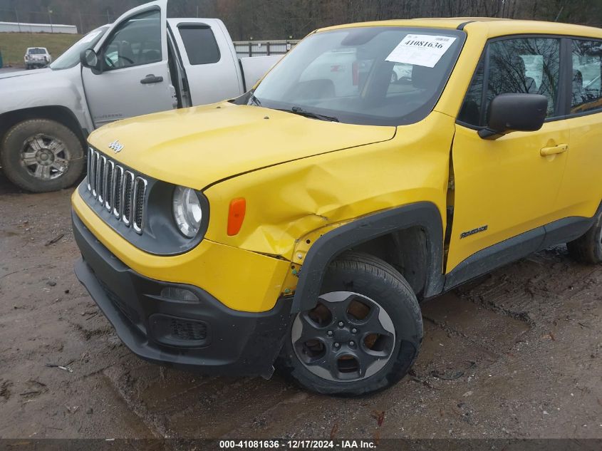 VIN ZACCJBAT9GPC87115 2016 Jeep Renegade, Sport no.6