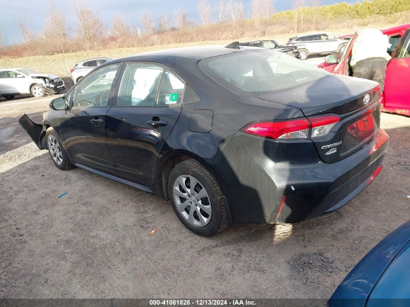 VIN 5YFEPMAEXMP218168 2021 Toyota Corolla, LE no.3