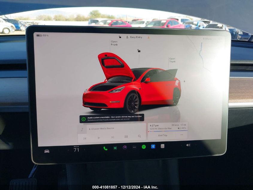 2023 Tesla Model Y Awd/Long Range Dual Motor All-Wheel Drive VIN: 7SAYGAEE7PF715171 Lot: 41081857