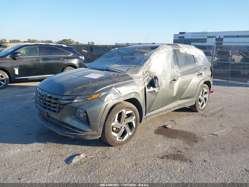 2022 Hyundai Tucson Limited grey suv gasoline 5NMJE3AE8NH074260 photo #3