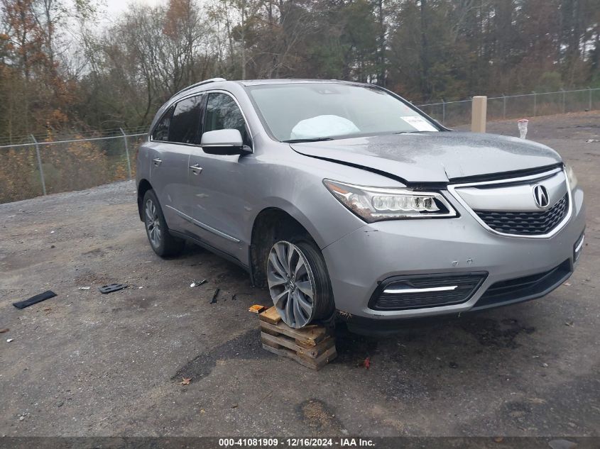 VIN 5FRYD3H48GB021205 2016 ACURA MDX no.1