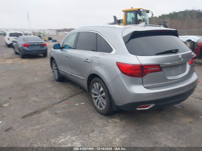 VIN 5FRYD3H48GB021205 2016 ACURA MDX no.3