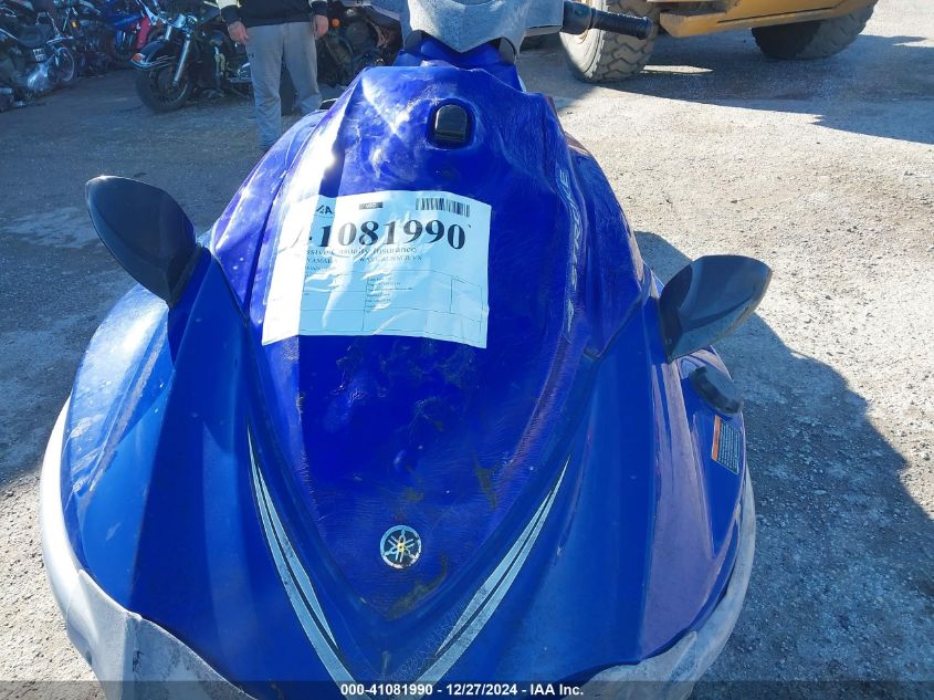 2006 Yamaha Wave Runner Vx 110 Sport VIN: 00000YAMA2623E606 Lot: 41081990