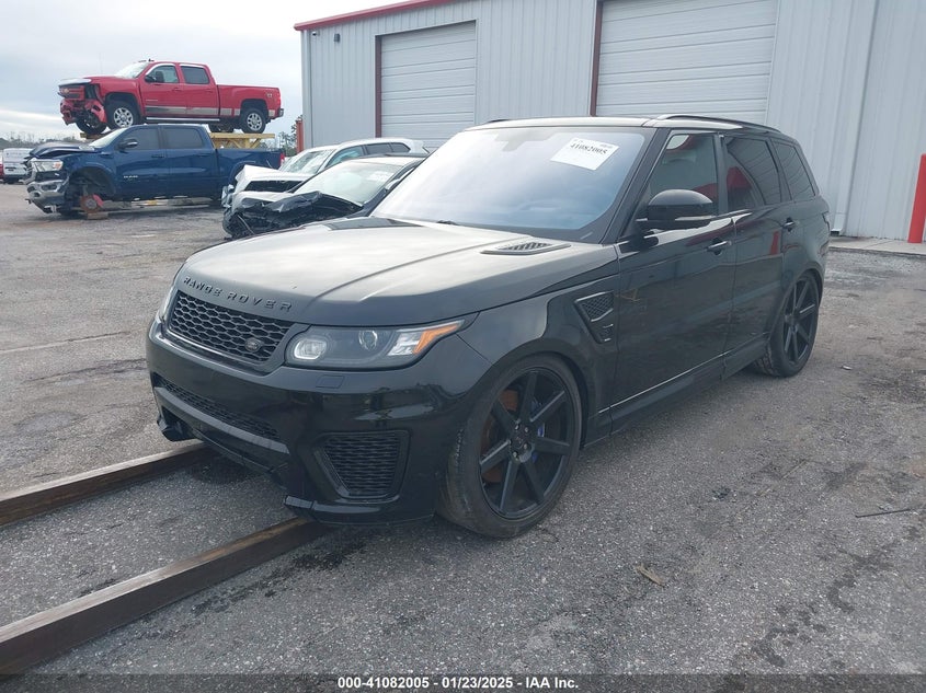Vin: salwz2ef4ga543874, lot: 41572097, land rover range rover sport 5.0l v8 supercharged svr 20162