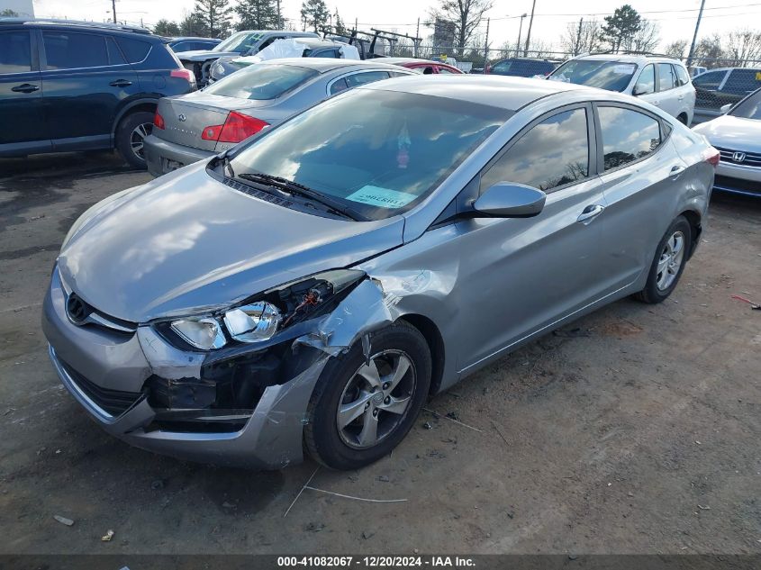 VIN 5NPDH4AEXFH643351 2015 Hyundai Elantra, SE no.2