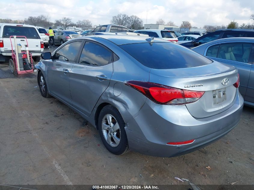 VIN 5NPDH4AEXFH643351 2015 Hyundai Elantra, SE no.3