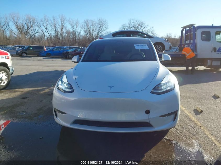 2021 Tesla Model Y Long Range Dual Motor All-Wheel Drive VIN: 5YJYGDEE6MF252806 Lot: 41082127