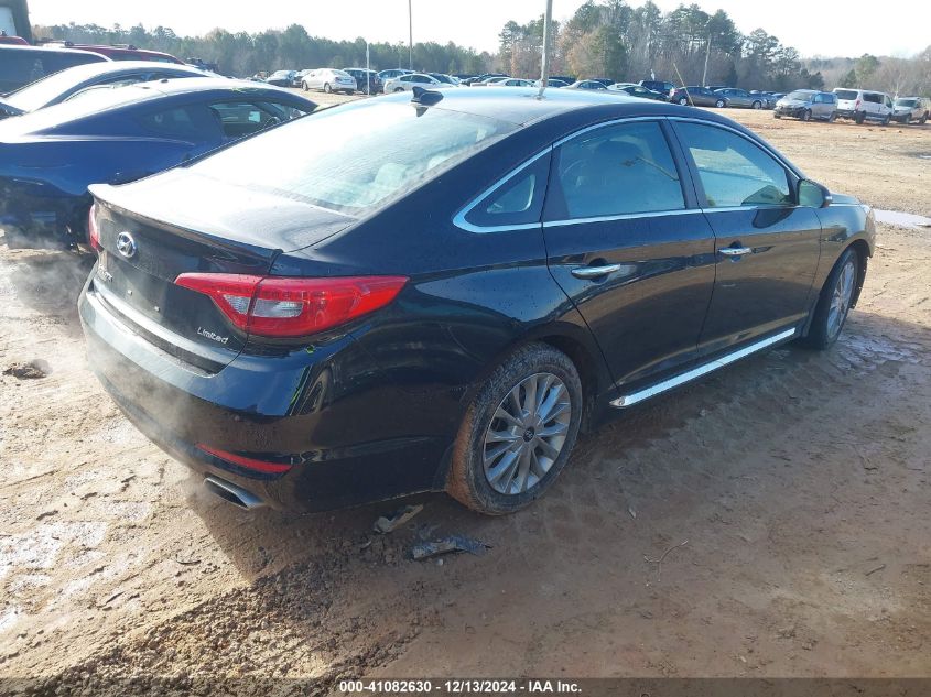 VIN 5NPE34AFXFH158249 2015 Hyundai Sonata, Limited no.4