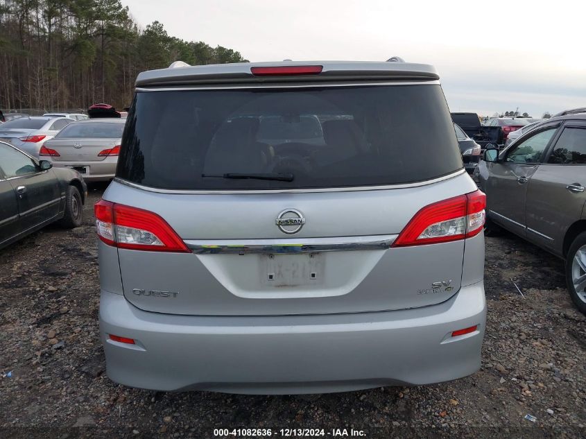 2013 Nissan Quest Sv VIN: JN8AE2KP6D9070295 Lot: 41082636