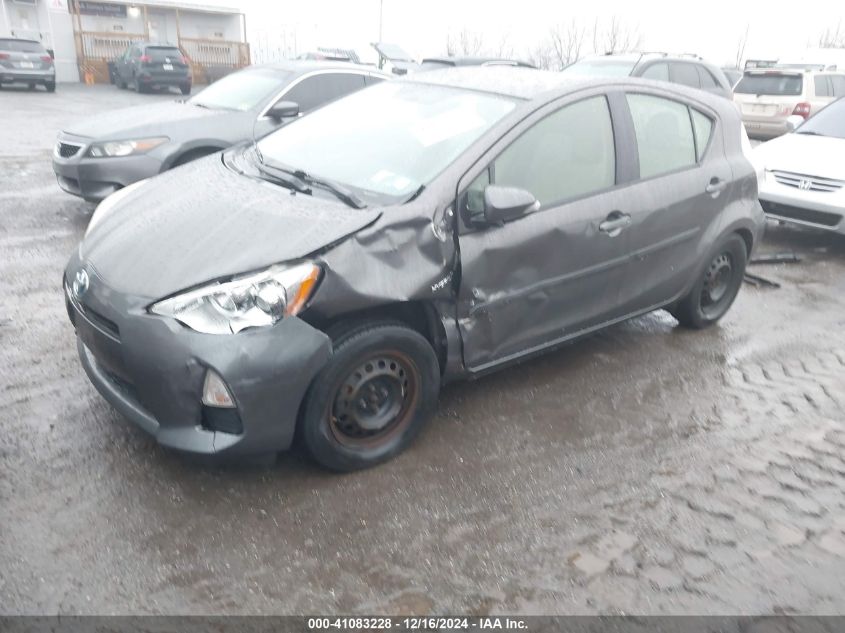 VIN JTDKDTB30D1052282 2013 Toyota Prius, C One no.2