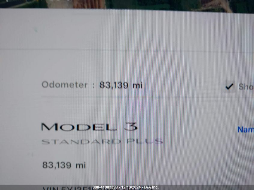 2019 Tesla Model 3 Long Range/Mid Range/Standard Range/Standard Range Plus VIN: 5YJ3E1EA9KF310285 Lot: 41083399