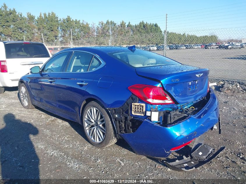 VIN KMTG34LA3MU072540 2021 Genesis G70, 2.0T Awd no.3