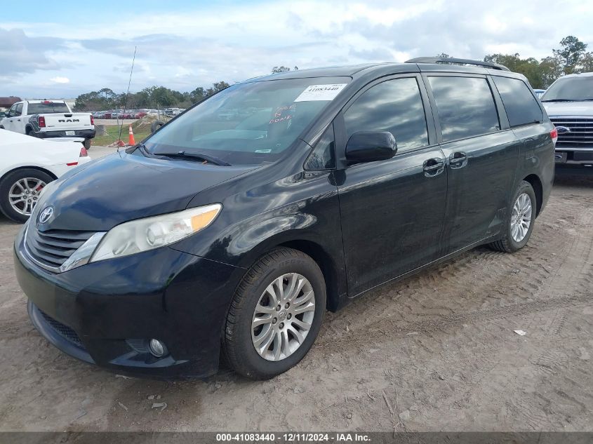 VIN 5TDYK3DC9DS392563 2013 Toyota Sienna, Xle V6 8... no.2