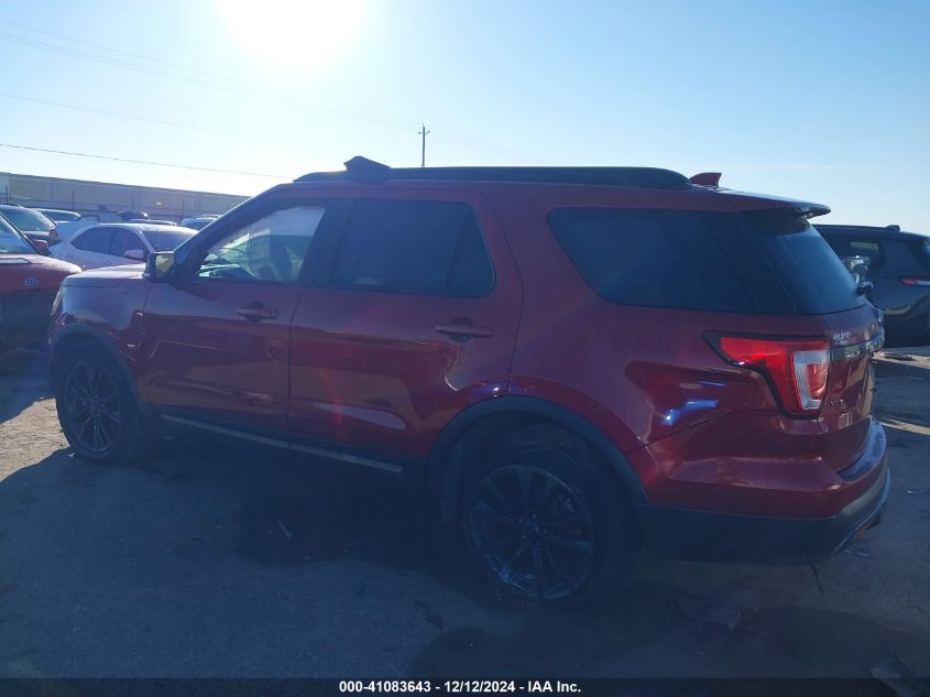 2017 Ford Explorer Xlt VIN: 1FM5K7D83HGD53095 Lot: 41083643