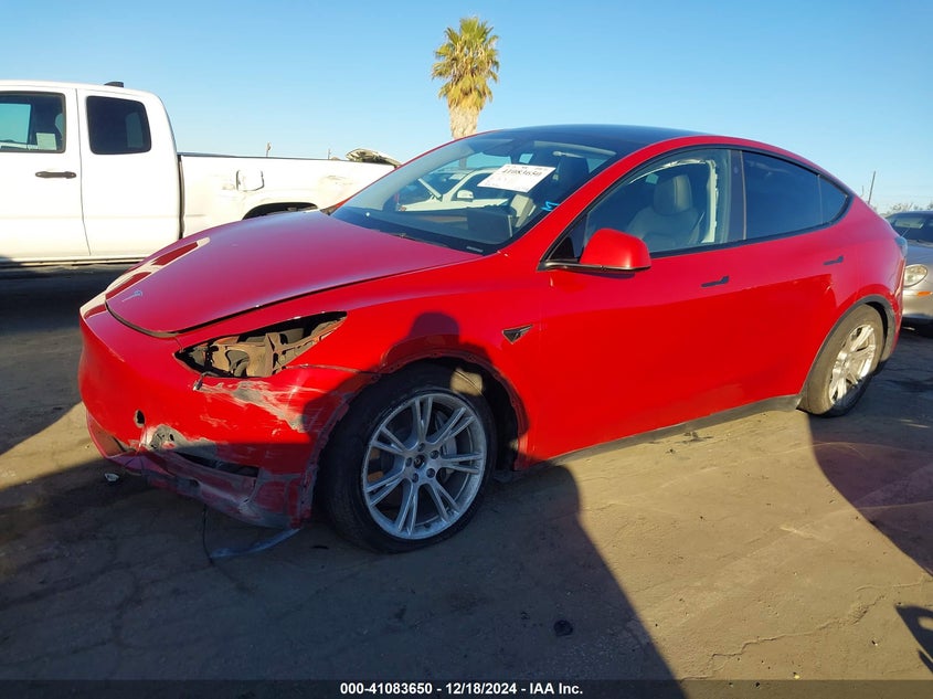 Vin: 7saygdee1pa129287, lot: 41573743, tesla model y awd/long range dual motor all-wheel drive 20232
