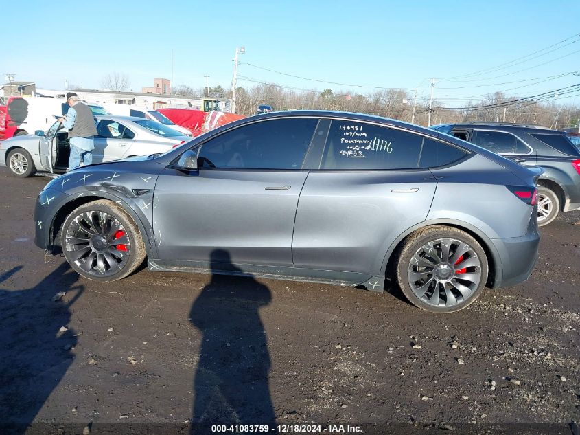 2023 Tesla Model Y Performance Dual Motor All-Wheel Drive VIN: 7SAYGDEF7PF897349 Lot: 41083759