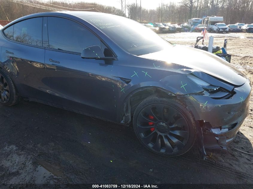 2023 Tesla Model Y Performance Dual Motor All-Wheel Drive VIN: 7SAYGDEF7PF897349 Lot: 41083759