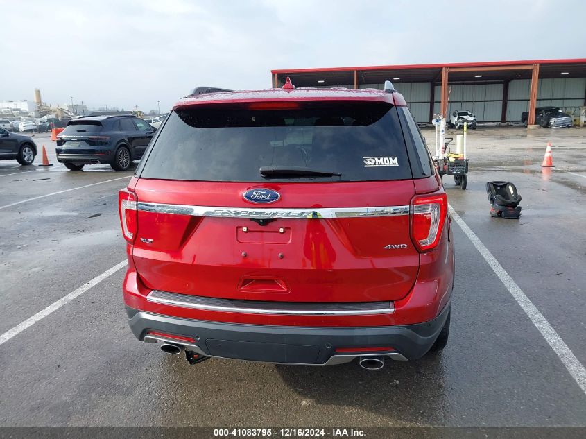 2018 Ford Explorer Xlt VIN: 1FM5K8D87JGA19275 Lot: 41083795