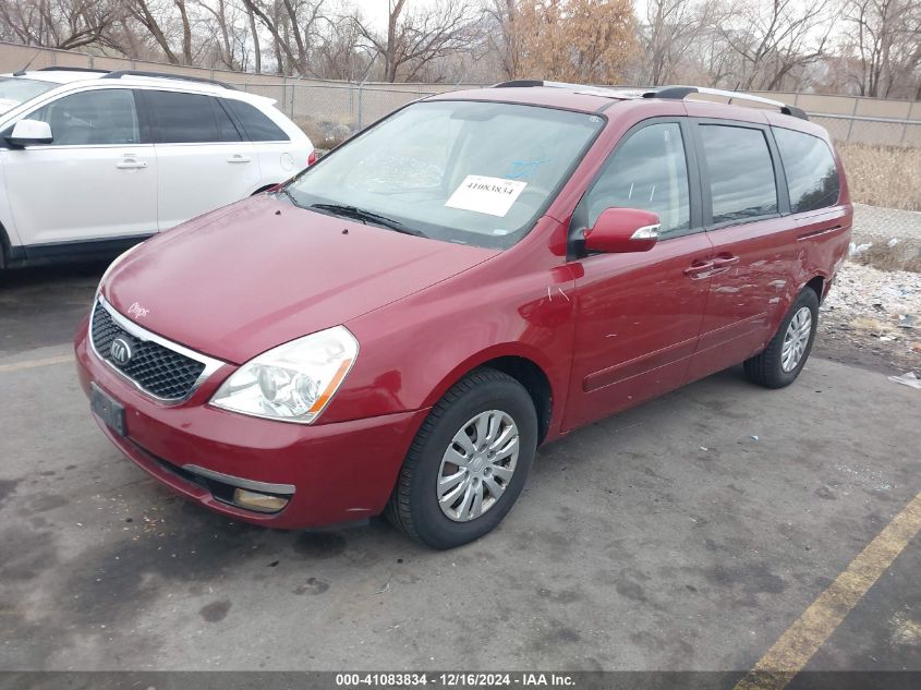 VIN KNDMG4C73E6542324 2014 KIA Sedona, LX no.2