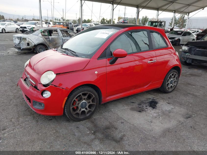 VIN 3C3CFFBR1DT563257 2013 FIAT 500 no.2